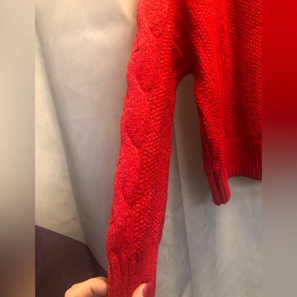 Old Navy Mock-Neck red Pullover sweater, size S (6-7) - Picture 9 of 11